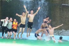thác nước tại Thanh Lâm